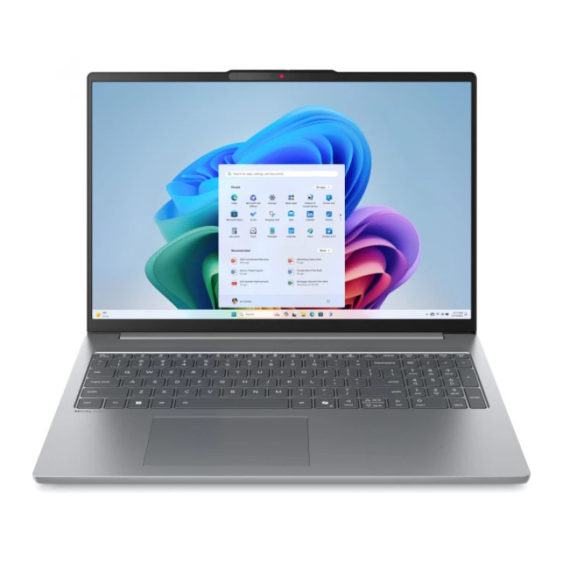 Laptop LENOVO LENOVO IdeaPad Slim 5 16AHP10, Luna Grey/Aluminium, OLED 16” 2.8K 500nits 120Hz (AMD Ryzen 5 8645HS, 6x Core, 4.3-5.0GHz, AMD Ryzen AI 16 TOPS, 16GB DDR5 (0/2 slots free), 512GB M.2 2242 NVMe (1 slot free), AMD Radeon 760M Graphics, Wi-Fi 6, 80Wh, FH