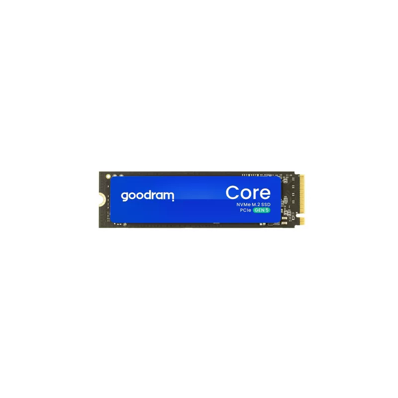 SSD GOODRAM M.2 NVMe SSD 500GB GOODRAM CORE, Interface: PCIe5.0 x4 / NVMe2.0, M2 Type 2280 form factor, Sequential Reads/Writes 9300 MB/s / 6000 MB/s, Random Read / Write: 650K IOPS/ 1400K IOPS, HBM 3.0 Technology, TBW: 300TB, MTBF: 1.5mln hours, 3D NAND TLC, PS