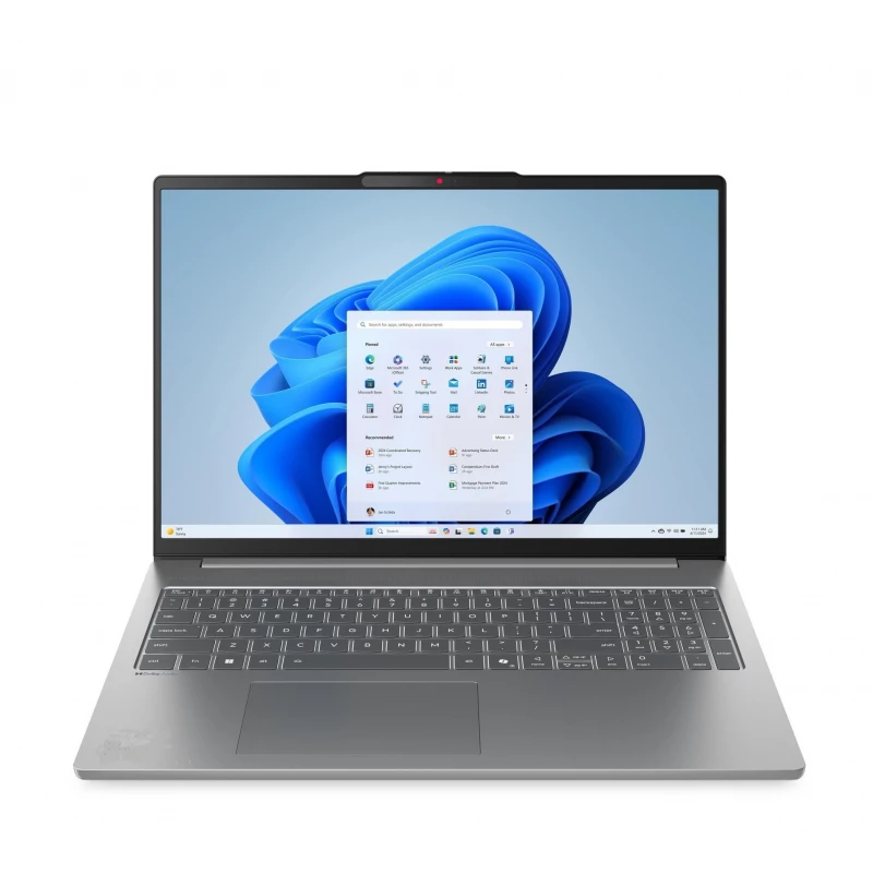 Ноутбук LENOVO LENOVO IdeaPad Slim 5 16AKP10, Luna Grey/Aluminium, OLED 16” 2.8K 500nits 120Hz (AMD Ryzen AI 5 340, 6x Core, 2.0-4.8GHz, AMD Ryzen AI 50 TOPS, 32GB DDR5 (0/2 slots free), 1TB M.2 2242 NVMe, AMD Radeon 840M, Wi-Fi 7, 80Wh, FHD 1080p+IR Webcam, Backli