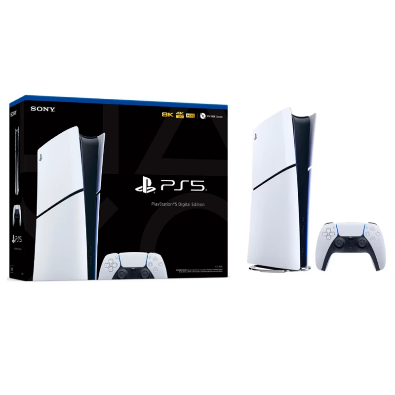 Consola de joc SONY Sony PlayStation 5 Slim Digital Edition with Controller Wireless Sony PS5 DualSense White 825GB