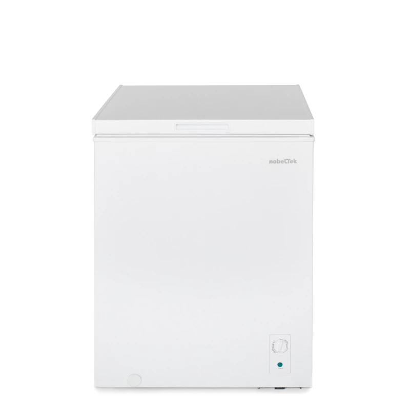 Lada frigorifica NOBELTEK Lada frigorifica Nobeltek NCF-143E, 142 L, control mecanic, iluminare LED, Termostat reglabil, Functie conversie Frigider/Congelator, clasa E, 63x85x56cm, Alb