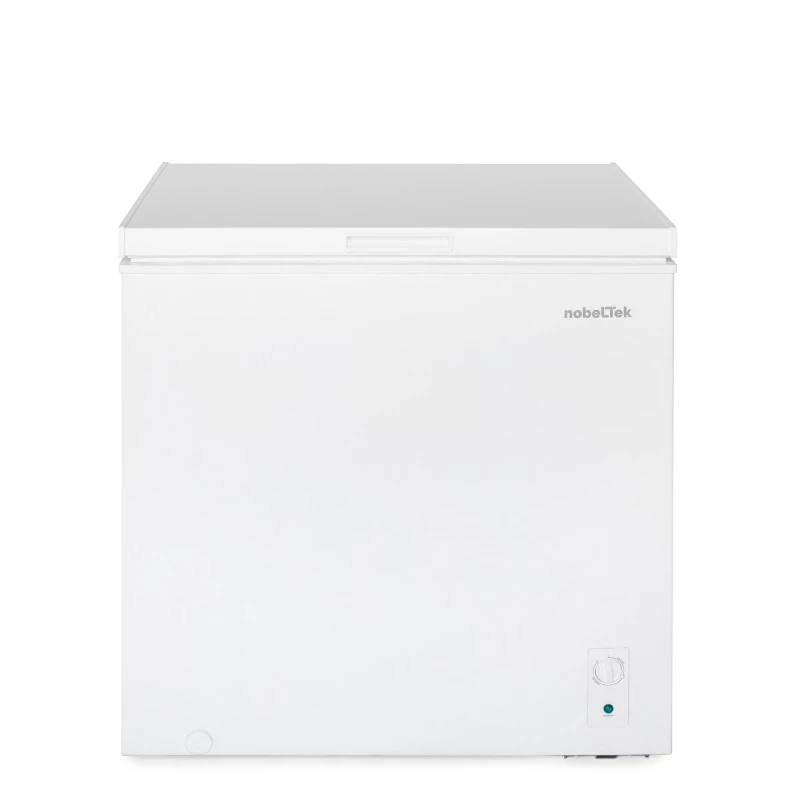 Lada frigorifica NOBELTEK Lada frigorifica Nobeltek NCF-199E, 198 L, control mecanic, functie Super Freeze, termostat reglabil, functie conversie frigider-congelator, clasa E,  82x85x56cm, Alb