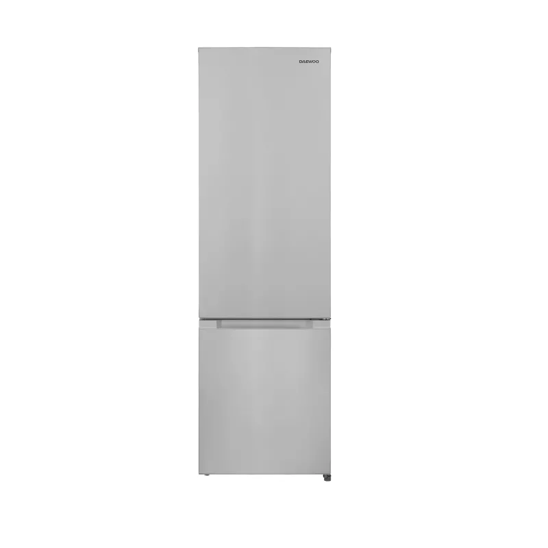 Холодильник DAEWOO Frigider Daewoo DLF-260MEX 260L (62L+198L), 177cm, Static, clasa E, inox, decongelare automata, control mecanic, iluminare LED, raft pentru sticle, usi reversibile
