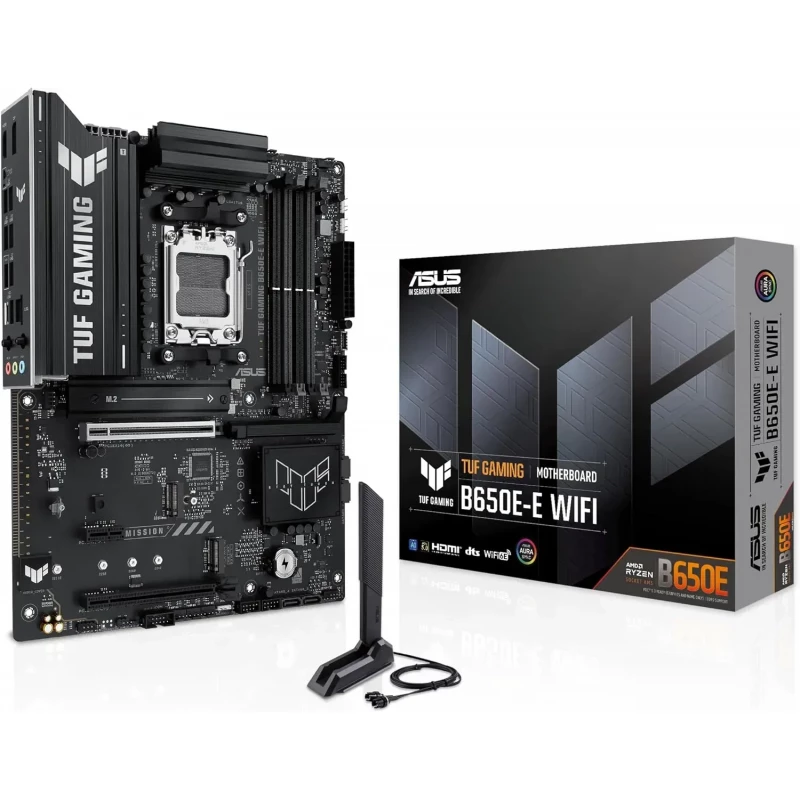 Placa de baza ASUS ASUS TUF GAMING B650E-E WIFI AMD B650, AM5, Dual DDR5 8000+MHz, PCI-E 5.0 x16, HDMI/DisplayPort, USB Type-C, SATA&PCIe RAID, M.2 PCIe 5.0 x4 Socket, M.2 PCIe 5.0 x4, SB 8-Ch., Wi-Fi 6E&BT5.3, 2.5Gb Ethernet, Aura (placa de baza/материнская плата)