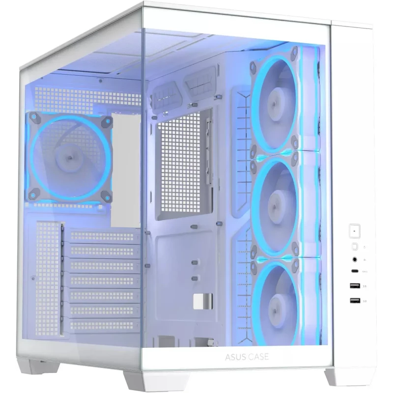 Корпус без БП ASUS Case ATX ASUS A32 PLUS TG ARGB White no PSU, Tempered Glass Front & Side, 3x120 mm ARGB Fans Side, 1x120 mm ARGB Fan Rear, 2xUSB 3.0, USB 3.2 Gen2 Type C, Audio-out&Mic (carcasa/корпус)