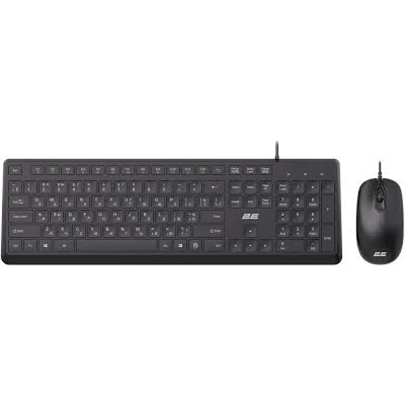 Kit (keyboard+mouse) 2E 2E Combo keyboard and mouse MK405 USB-A, EN/UK/RU, black