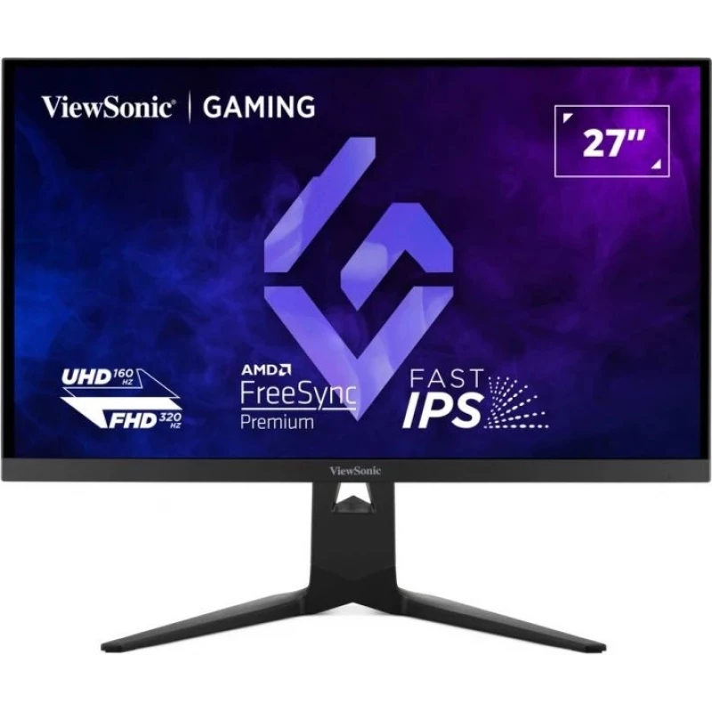 Игровой монитор VIEWSONIC 27.0” VIEWSONIC IPS LED XG275D1-4K Dual-Resolution Black (0.5ms, 1000:1, 300cd, 3840x2160 and 1920x1080, 178°/178°, up to 320Hz Refresh Rate, Console Mode 120Hz, HDMI, 2 x HDMI2.1, DisplayPort, USB-C, NVIDIA G-SYNC, AMD FreeSync Premium, Height Adjus