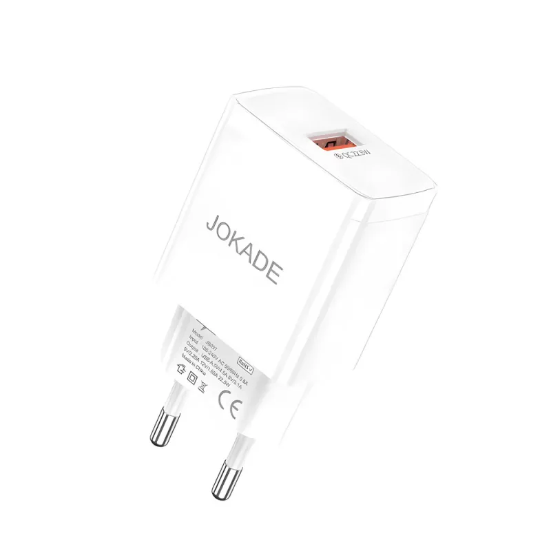 Зарядное устройство Jokade Jokade Wall Charger 1*USB-A, 3A, 22.5, JB097, White