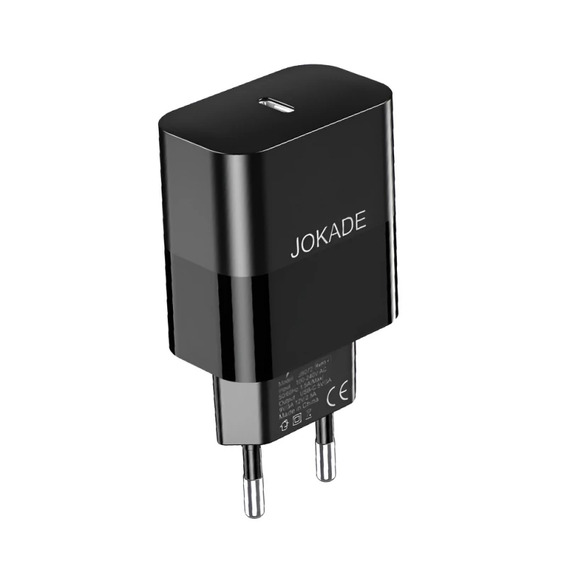 Incarcator Jokade Jokade Wall Charger Single Port 1*Type-C 30W 5A JB072, Black