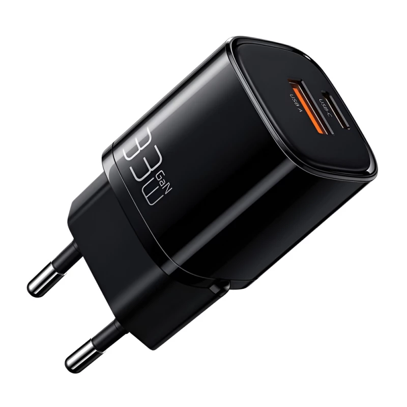 Incarcator MCDODO
 Mcdodo Wall Charger Nano Series 1*USB-A+1*Type-C 3A 33W, Black