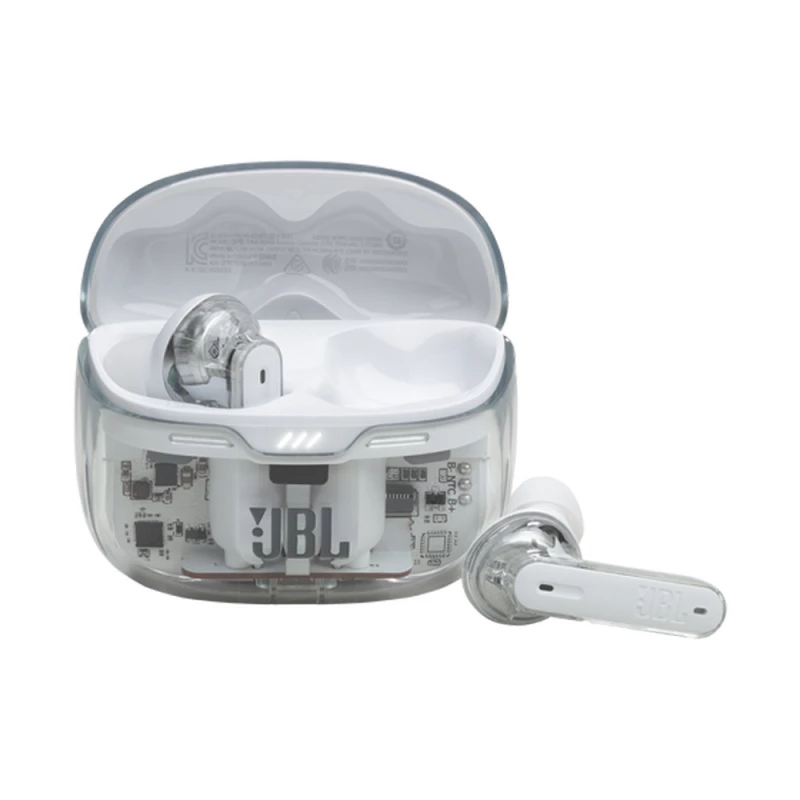 Casti fara fir JBL JBL Earphones TWS Tune Beam Ghost Edition, White