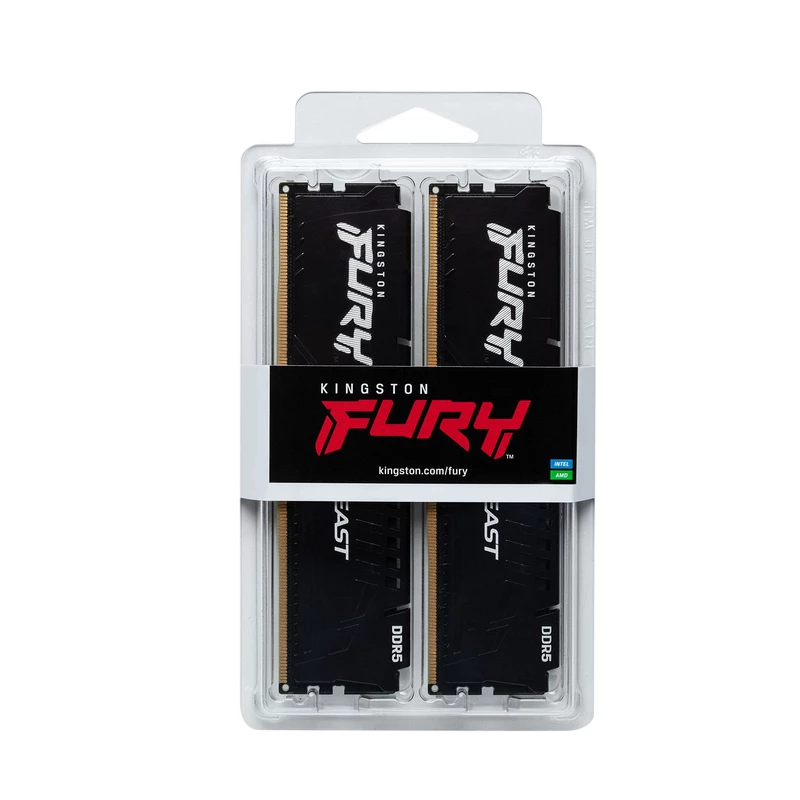 RAM KINGSTON .32GB DDR5-6000MHz  Kingston FURY Beast (Kit of 2x16GB)  (KF560C36BBE2K2-32), CL36-44-44, 1.35V, AMD EXPO 1.1/Intel XMP 3.0, Black