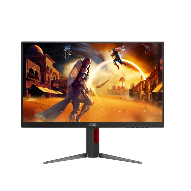 Игровой монитор AOC 23.8" AOC 24G4HA, Black, IPS, 1920x1080, 200Hz, AdaptiveSync+G-Sync, 0.5msMPRT, 300cd, HDR10, HDMI+DP, Spkrs, Pivot