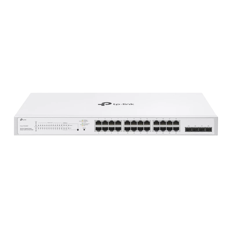 Smart switch CISCO 24-port Gigabit Smart POE+ Switch TP-LINK "Festa FS328GP", 4xSFP, Budget 250W, Rackmount