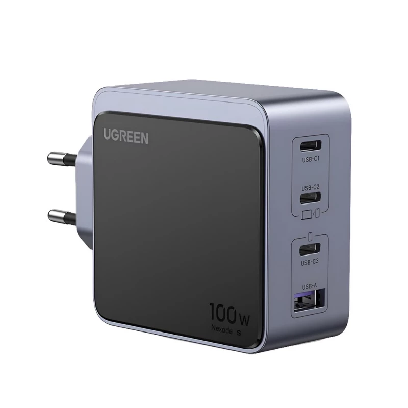Зарядное устройство UGREEN UGREEN Nexode GaN S Charger 3*Type-C+1*USB-A 100W X565, Black