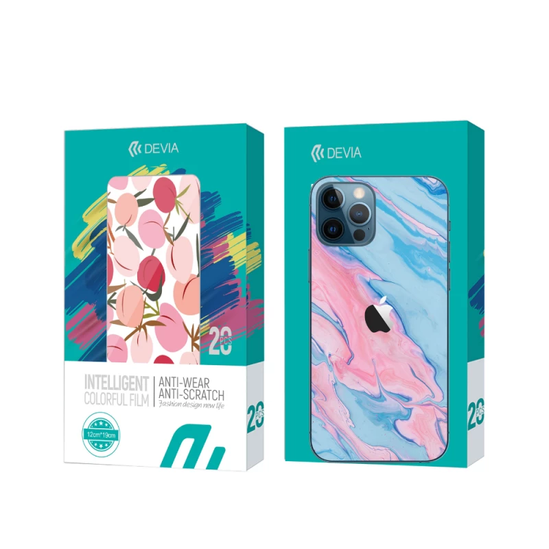 Защитное стекло Devia Devia Intelligent Colorful Back Sticker (P1000, 20pcs) (G-FQ377) G19