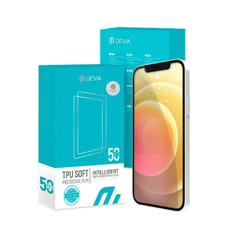 Защитное стекло Devia Devia Intelligent Tpu Soft Protective Front Film 0,15 (50Pcs), Clear