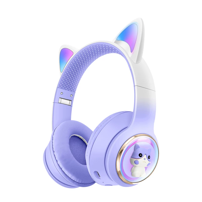 Беспроводные наушники Musen Musen Wireless Kids Headphones on ear AKZ-60 (Cat), Purple