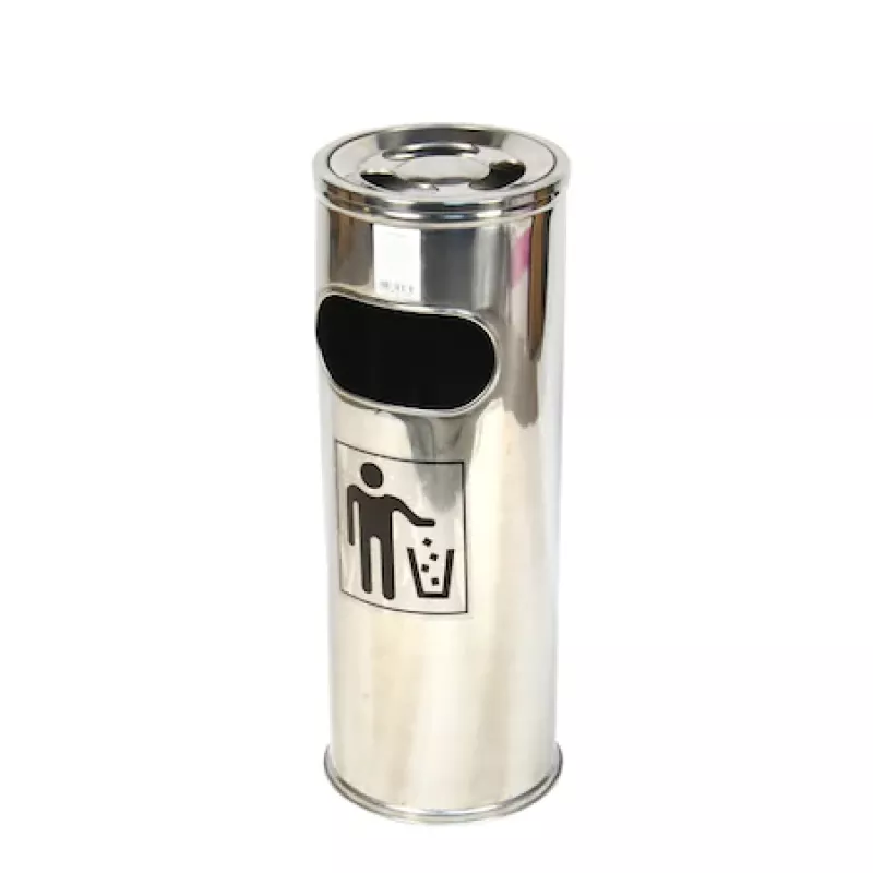 Ustensile de bucatarie Noname Cos gunoi cu scrumiera INOX