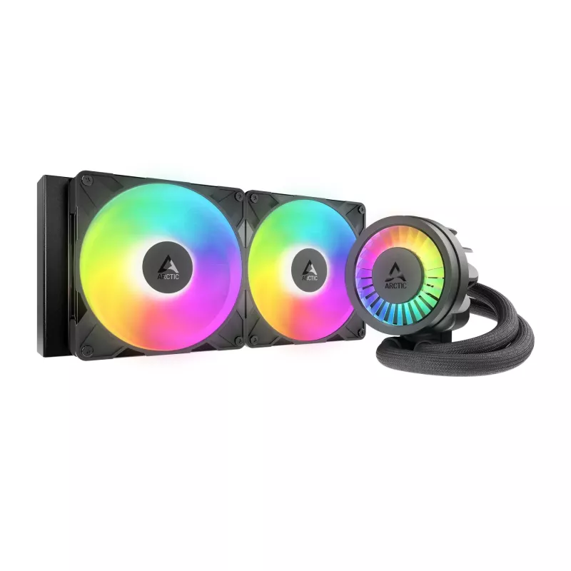 Кулер универсальный ARCTIC Arctic Liquid Freezer III Pro 280 A-RGB Multi Compatible All-In-One CPU Water Cooler, Intel 1851/1700 AMD AM5/AM4, VRM Fan A-RGB: 400–2500rpm, Pump: 800–2800rpm, 2x140mm P14 Pro A-RGB Fan 400–2500rpm, Airflow 110 cfm/186 m3/h, FDB, ACFRE00183A