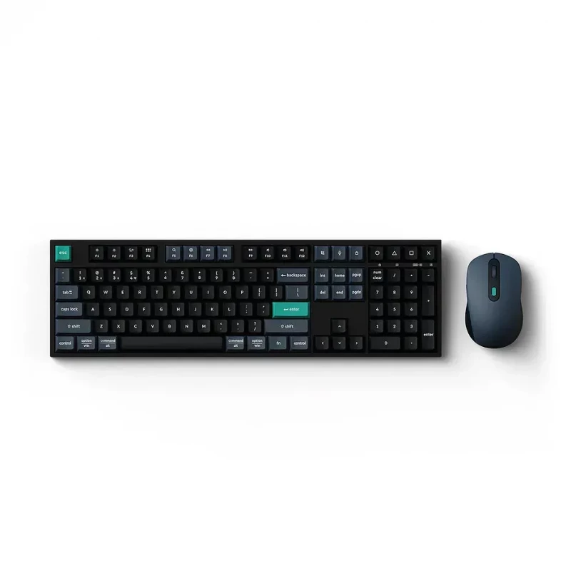 Keyboard Keychron Keychron B36 Keyboard and BM25 Mouse Wireless Combo (KCBD2), Black, Full Size Keyboard, Connectivity: 2.4 GHz / Bluetooth 5.2/ Wired, USB Type-C (tastatura/клавиатура)