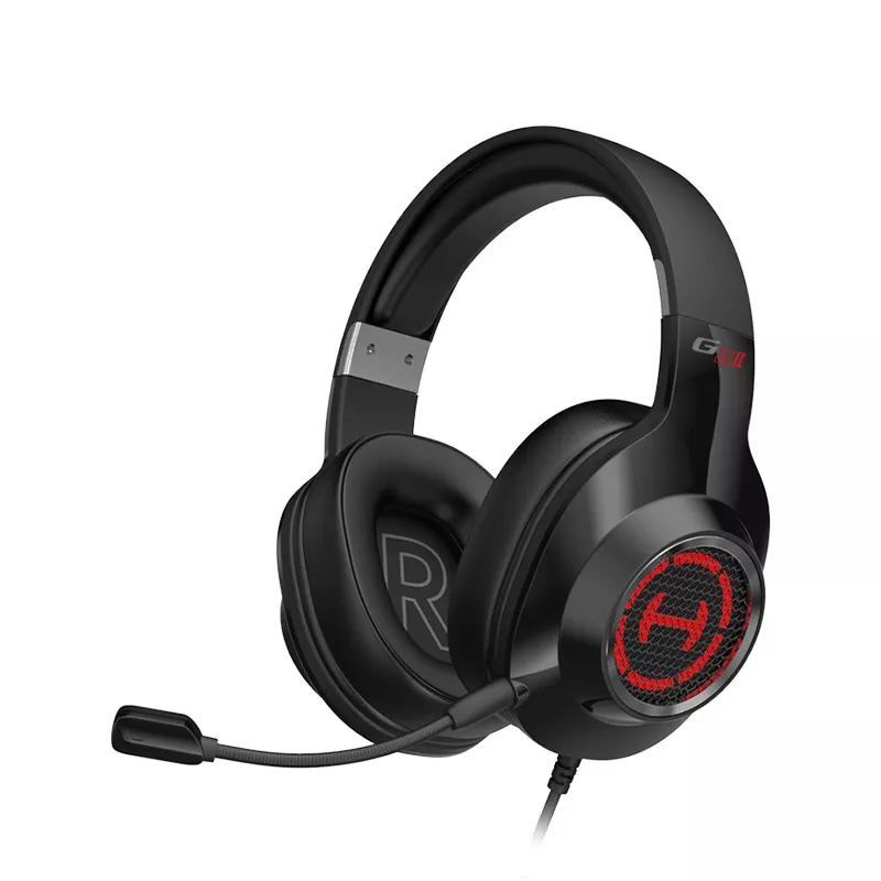 Колонка EDIFIER Edifier G2 II Black / Wired 7.1 Surround Sound Gaming Headset, RGB light effects, 50mm NdFeB unit, High-performance microphone, USB Easy In-line Adjustment, Compact design of soft leatherette earmuffs, 266g