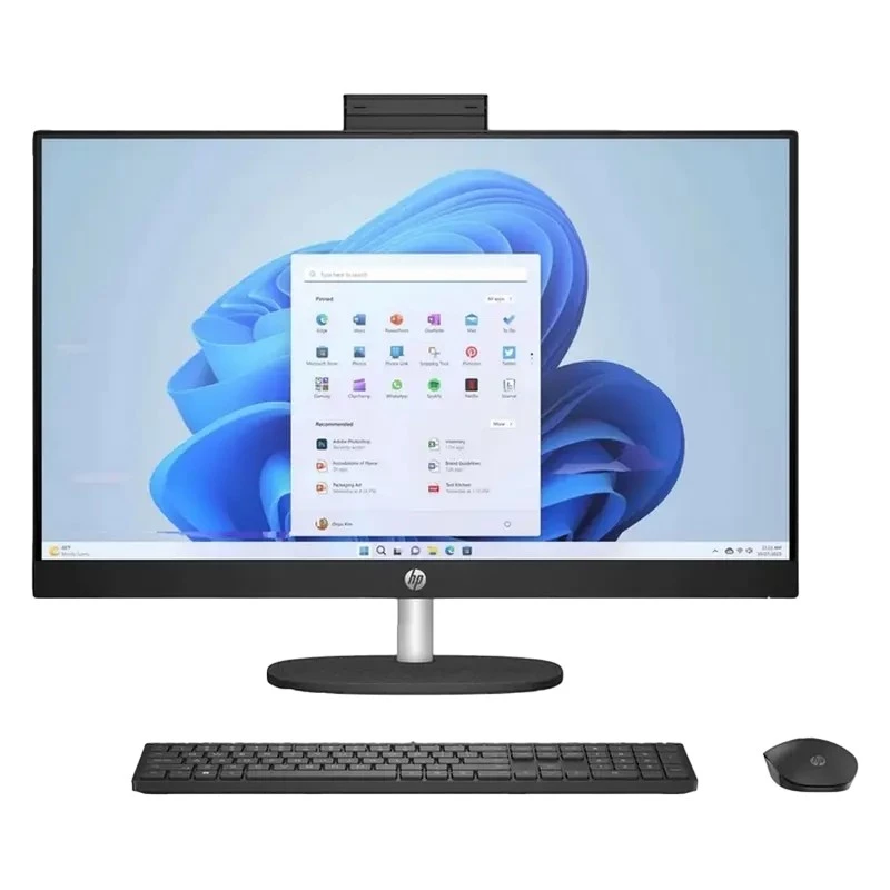 PC All-in-One HP All-in-One PC - 27” HP AiO 27-cr2106ci 27” FHD IPS AG, Intel Core Ultra 5 225U, 1x16Gb DDR5, 512GB M.2 PCIe NVMe SSD, Intel Integrated Graphics, CR, FHD IR Cam, WiFi6 + BT5.2, HDMI, LAN, Wireless KB+MS 510SP, FreeDos, Jet Black.