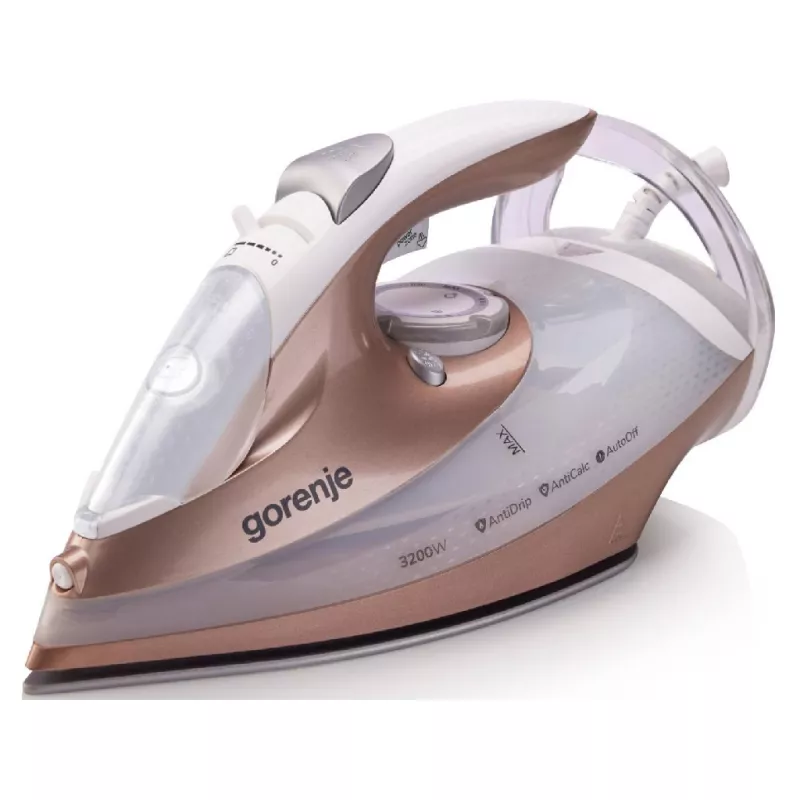 Утюг GORENJE Iron Gorenje SIH3200WR Material talpa: Ceramica Volumul rezervorului de apa: 420 ml Debit de abur: 40 g/min Lovitura de aburi: 250 g/min Spray: Da Sistem anti-picurare: Da Aburire verticala: Da