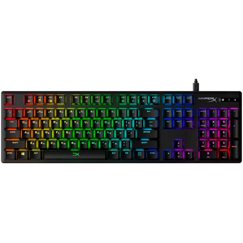 Gaming keyboard HyperX Клавиатура HYPERX Alloy Origins RGB, HyperX Red key switch, [HX-KB6RDX-RU] 4P4F6AX#ACB