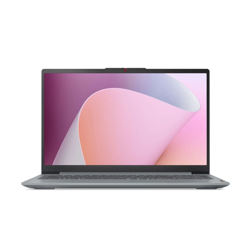 Laptop LENOVO LENOVO IdeaPad Slim 3 15AMN8, Arctic Grey, AG IPS 15.6” FHD 300nits (AMD Ryzen 5 7520U, 4x Core, 2.8-4.3GHz, 16GB LPDDR5 soldered, 512GB M.2 2242 NVMe (0 slots free), AMD Radeon 610M Graphics, Wi-Fi 6, 47Wh, FHD 1080p Webcam, Non-backlit, EN/RU, 1.62