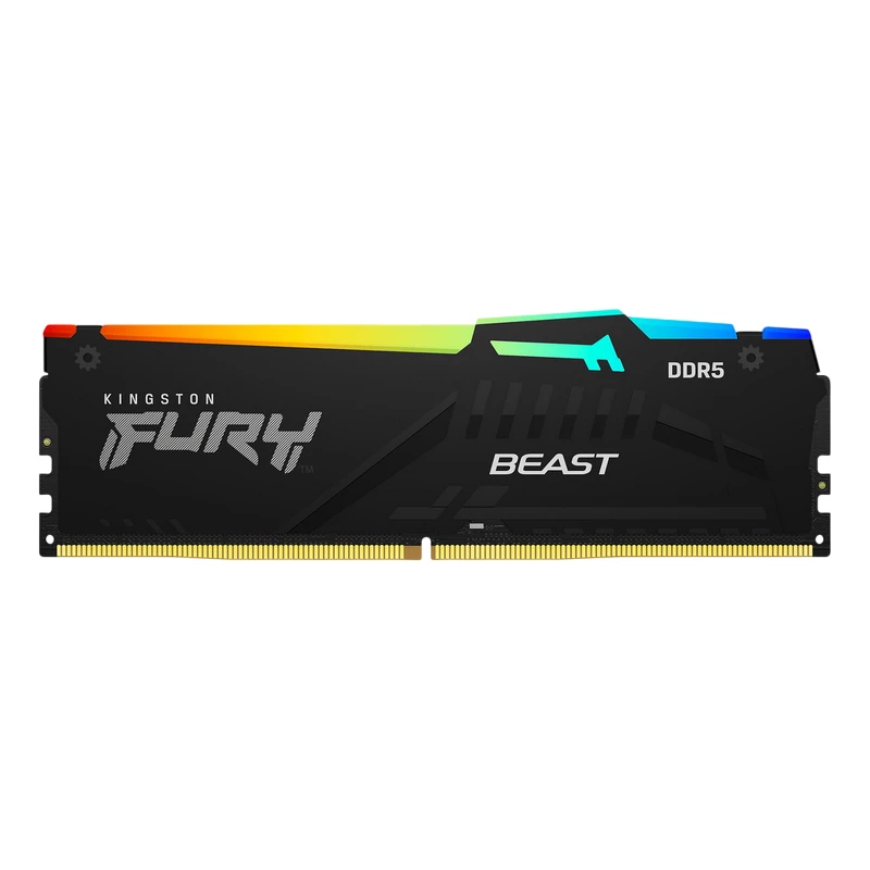 Модуль памяти KINGSTON ..8GB DDR5-6000MHz  Kingston FURY Beast RGB  (KF560C36BBEA-8), CL36-38-38, 1.35V, AMD EXPO 1.0/Intel XMP 3.0, Black
