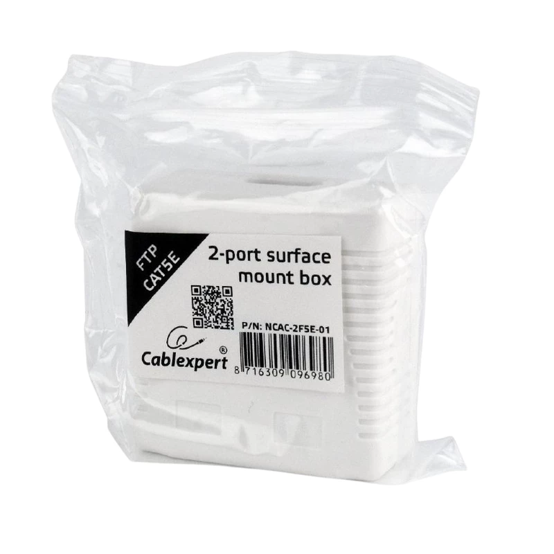 Priza Krone 2xRJ45 Surface mount box 8P8C/FTP CAT.5e/KRONE, NCAC-2F5E-01