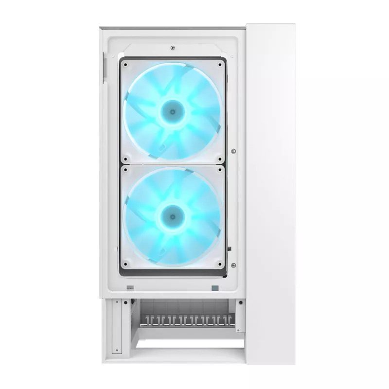 Корпус без БП Cougar Case ATX Cougar OmnyX White w/o PSU 2x160front 2x160rear PWM ARGB fans Glass: Top & Side, RGB Hub 4xUSB3.0 2xUSB-C21x2.5" 2x3.5" RGB Button, White