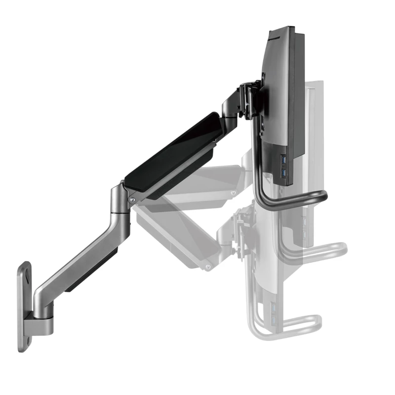 Suport perete GEMBIRD Wall mount for 2 monitors Gembird MA-WA2-02, 17"-32", per screen max.8kg,  VESA: 75x75, 100x100