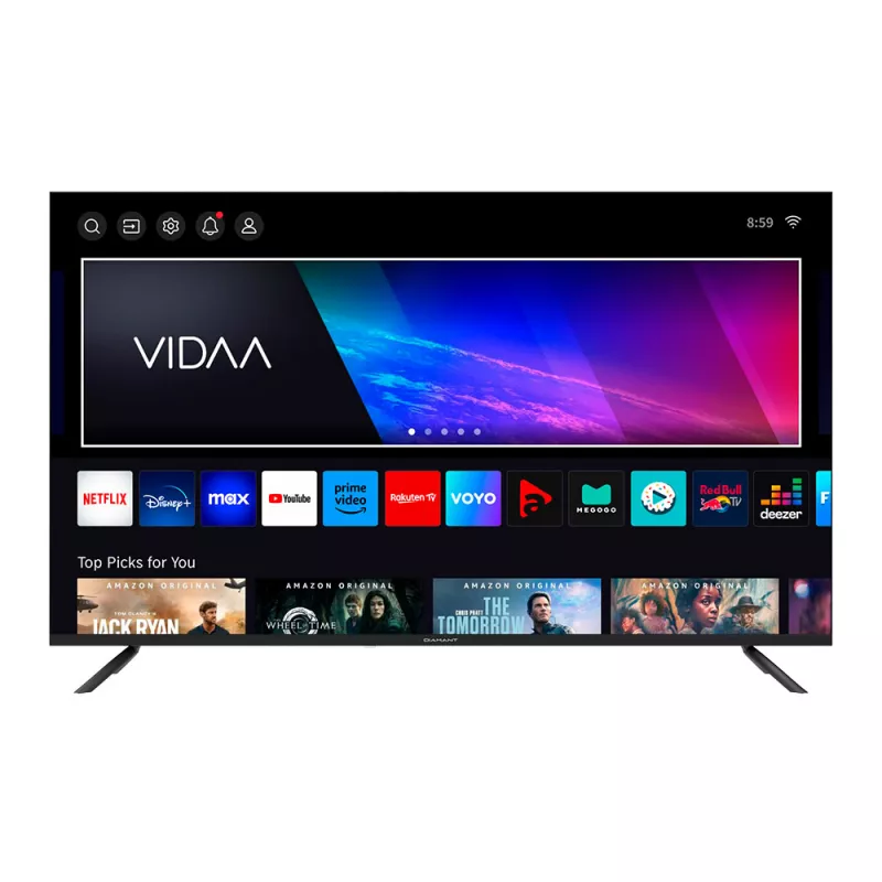 Телевизор Diamant Телевизор 50" Diamant 50HL5530U/C 50" | 4K | Smart TV | VIDAA | HDR10 | Dolby Vision | Масштабирование до 4К Черный