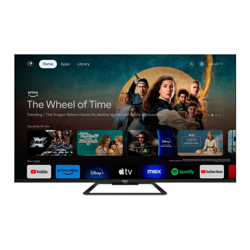 Телевизор HORIZON Телевизор 50" Horizon 50HQ8590U/D 50" | 4K | QLED | Smart TV | VIDAA | HDR10 | Dolby Vision | Масштабирование до 4К Черный