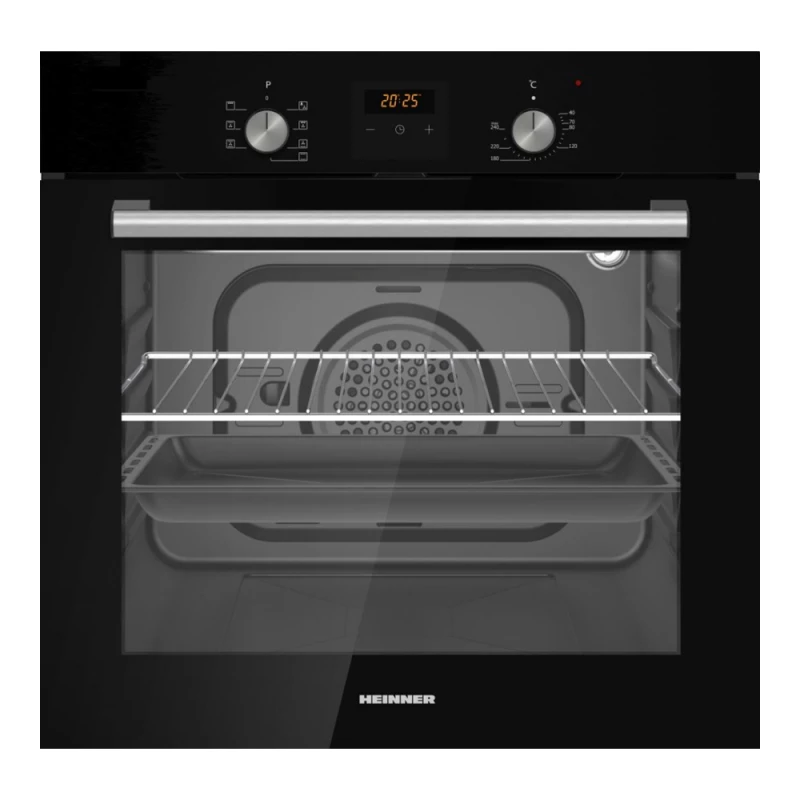 Cuptor electric incorporabil Heinner Встроенная духовка Heinner HB0-S568LDTGC-BK 56 л | Сенсорный дисплей + кнопки |  Гриль | Приготовление с помощью вентиляции | Тройное съёмное стекло | Функция размораживания, Освещение |  Решётка для гриля | Противень черн. стекло