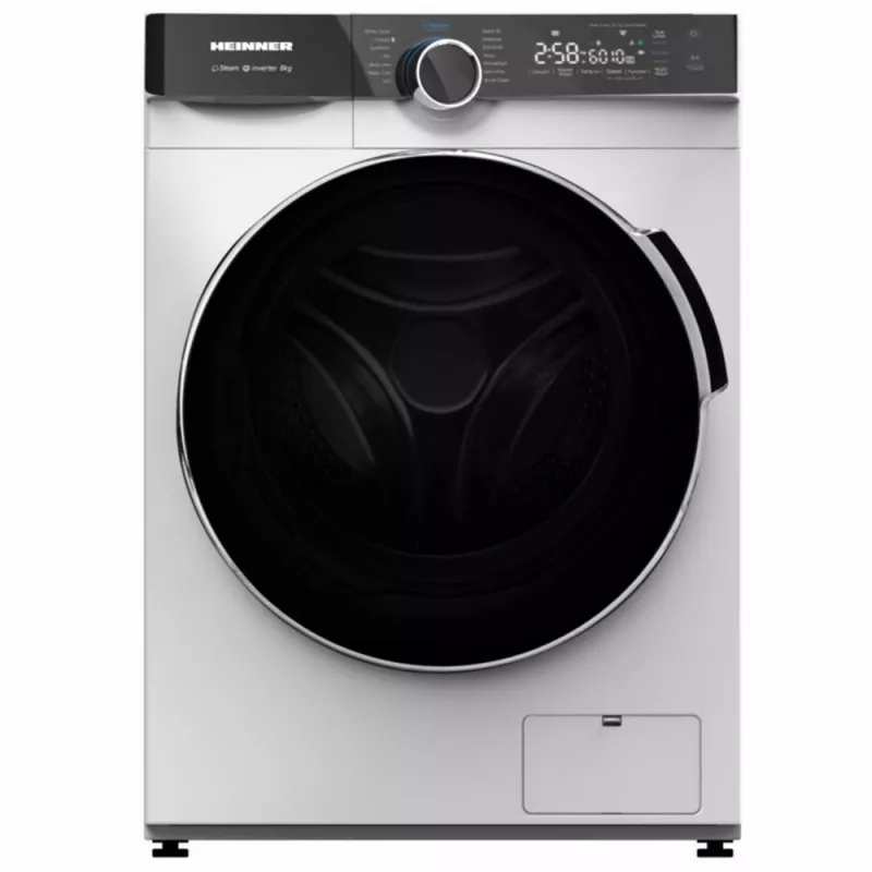 Masina de spalat rufe Heinner Стиральная машина (8 кг) Heinner HWM-M814IVKA+++ 8кг | 1400 об. | A | 85x59.5x53| 2 Displays | Inverter | Touch Белый