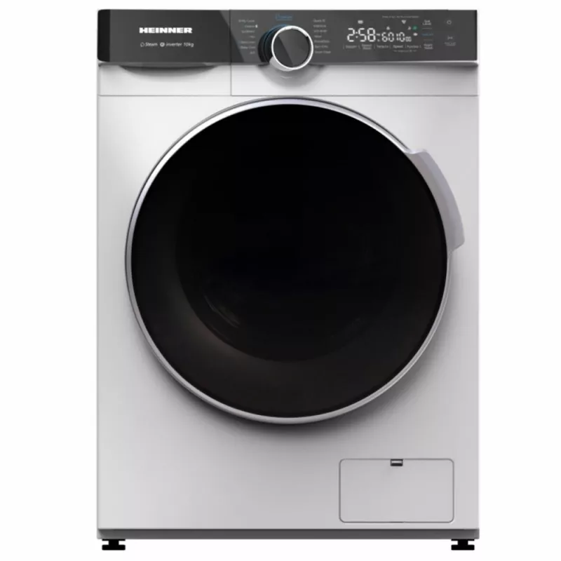 Masina de spalat rufe Heinner Стиральная машина (10 кг) Heinner HWM-M1014IVKA+++ 10кг | 1400 об. | A | 85x59.5x53| 2 Displays | Inverter | Touch Белый