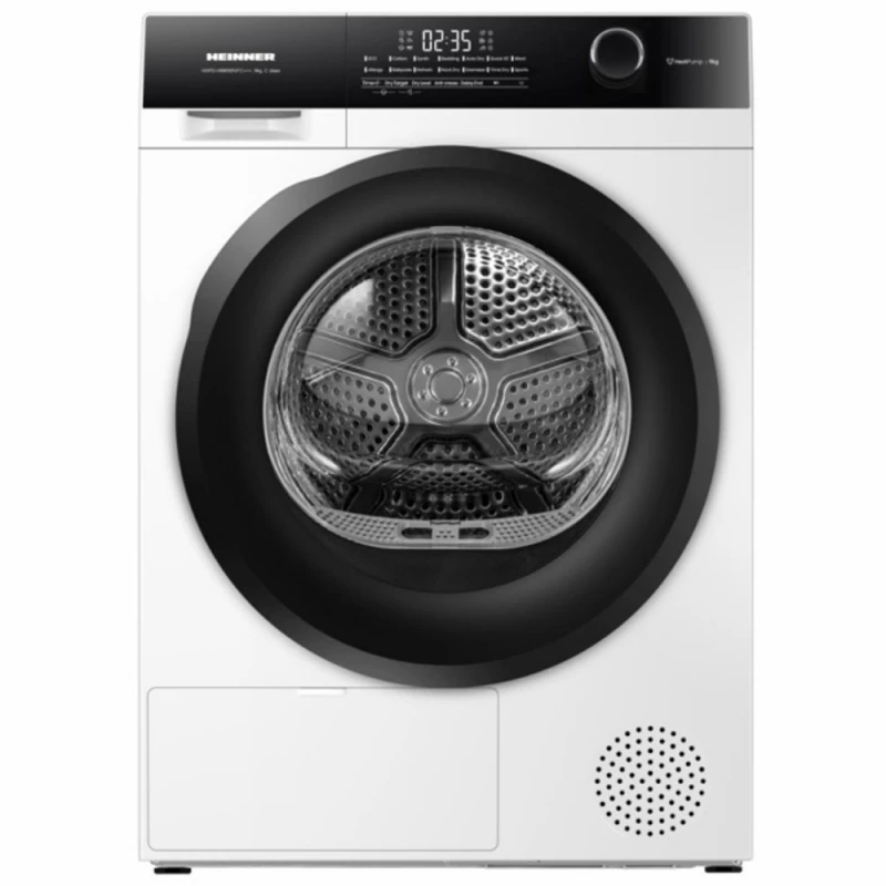 Masina de uscat rufe Heinner Сушильная машина (Тепловой насос) Heinner HHPD-HMK90IVFC+++ 9 kg | motor INVERTER | Полка для обуви | Panou touch Белый
