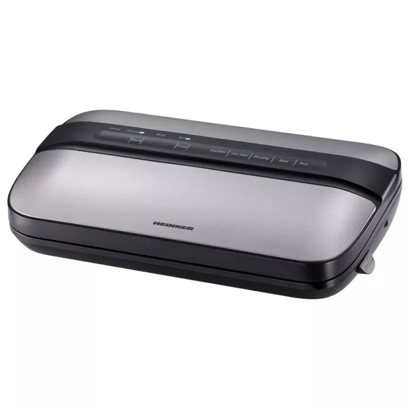 Aparat de vidat Heinner Ваккумный упаковщик Heinner HAV-EDC120SS  120 Вт | 12 л/мин | Вакуум + герметизация (сухая и влажная)  | функция маринования Серебристый