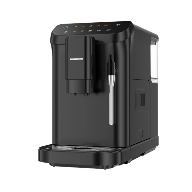 Кофемашина Heinner Кофеварка-эспрессо Heinner HEMA-D20DBK 1350 Вт | насос давления: 20 бар | кофемолка в комплекте  | сенсорное управление Черный