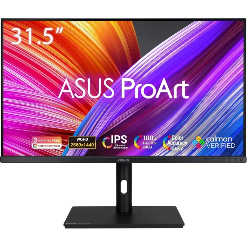 Monitor gaming ASUS 32" ASUS ProArt PA328QV HDR Professional Monitor IPS 2K 16:9, 0.272mm, 5ms, 100% sRGB / 100% Rec. 709 color space coverage, HDR10, Pivot, Speakers 2Wx2, H:112KHz, V:75Hz, 31.5" 2560x1440 QHD, DP 1.2/2xHDMI 2.0, USB Hub, (monitor/монитор)