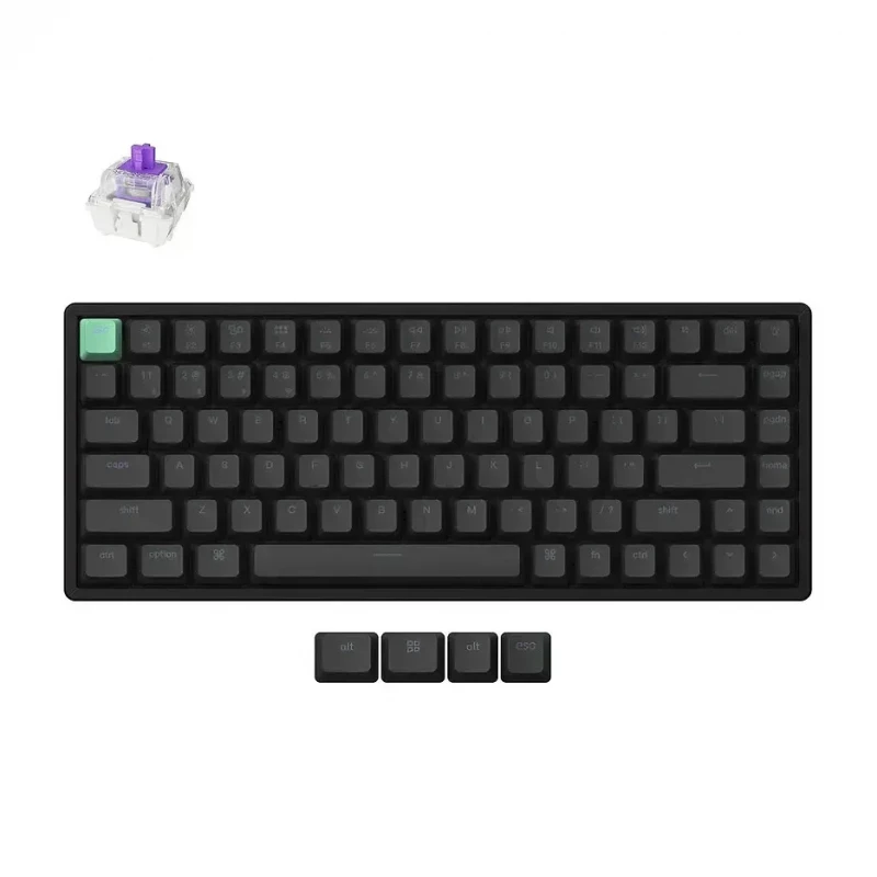 Клавиатура Keychron Keychron K2 HE QMK Wireless Magnetic Switch Custom Keyboard Russian Layout (K2H-J1-RU), Aluminum, 75% layout, RGB Backlight, Gateron Double-Rail Magnetic Nebula Switch, Hot-Swap, 2.4GHz&Bluetooth, USB Type-C, gamer (tastatura/клавиатура)