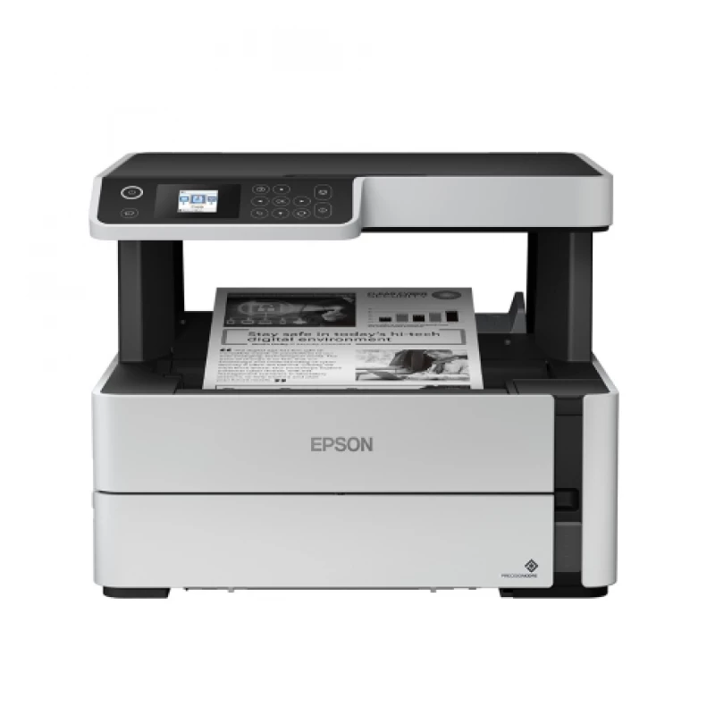 Multifunctionala inkjet EPSON MFD CISS Epson EcoTank M2170 white, Mono Printer/Duplex/Scanner/Copier, Wi-Fi,  A4, Print 2400x1200dpi, 2.8pl, up to 20000/m, Scan 1200x2400 dpi, ISO/IEC 20 ipm, 64-256 г/м2, LCD 3.7 cm, Wi-Fi Direct,USB 2.0, ink tank: C13T03P14A Black T03P1: 11000 p