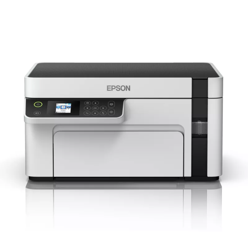 МФУ струйное EPSON MFD CISS Epson EcoTank M2120 white, Mono Printer/Scanner/Copier, Wi-Fi,  A4, Print 1440x720dpi, 3pl, up to 15000/m, Scan 1200x2400 dpi, ISO/IEC 15 ipm, 64-256 г/м2, LCD 3.7 cm, Wi-Fi Direct, USB 2.0, ink tank: C13T03P14A Black T03P1: 5000 pages