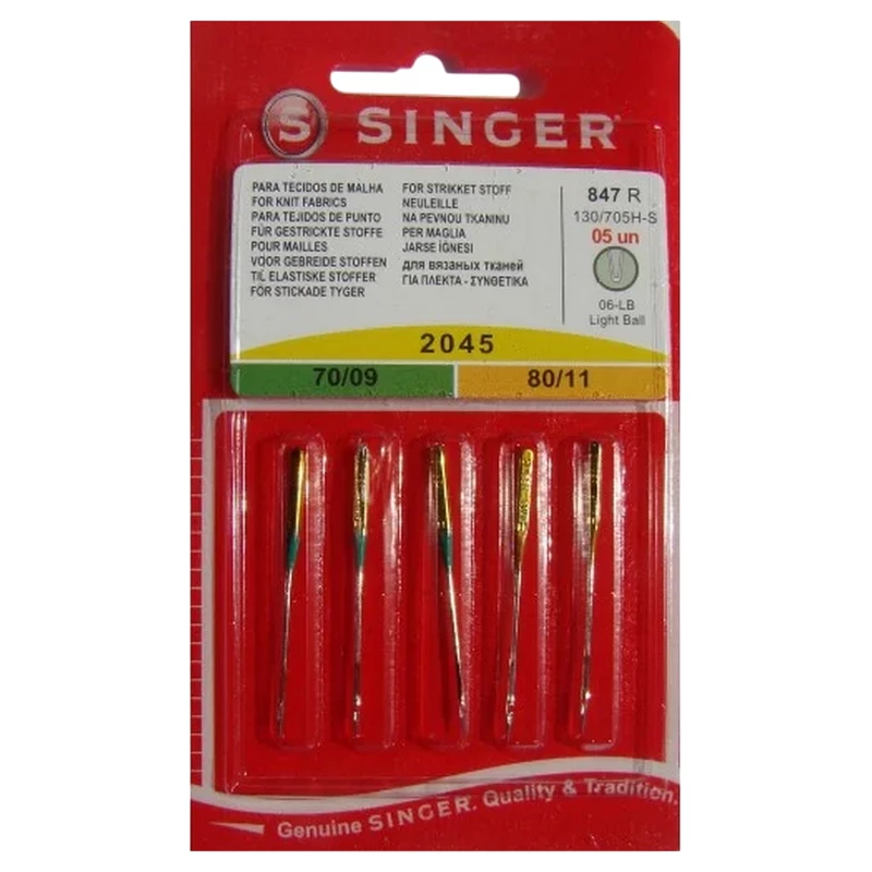 Foarfeca Singer ACC Sewing Needles Set Singer 53001017 Nr.70/80 5 pcs.