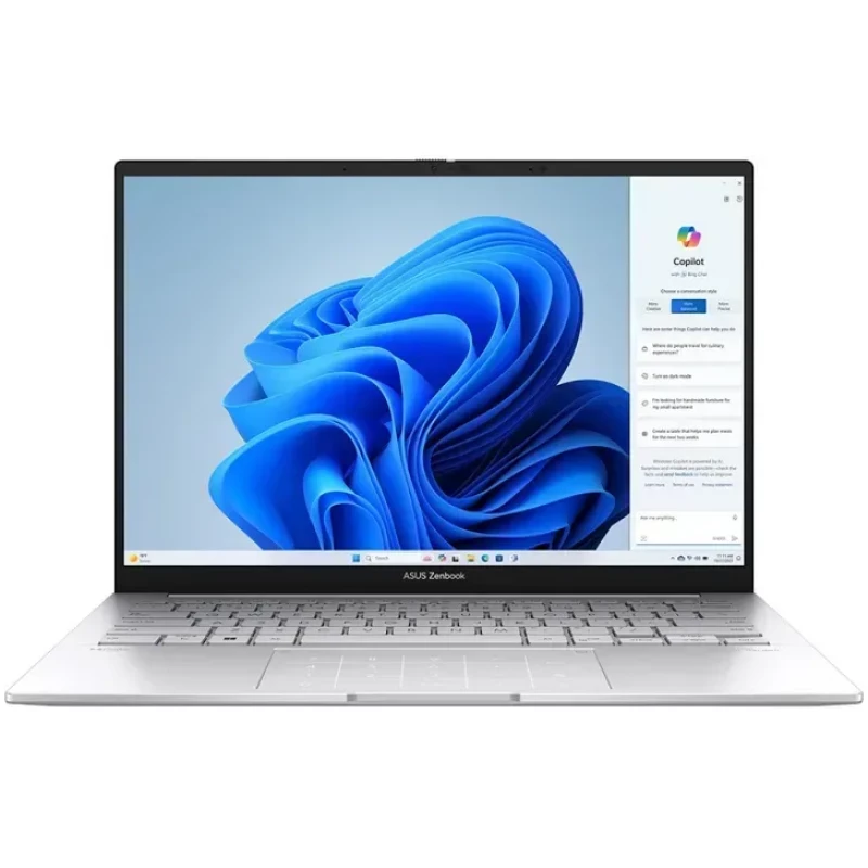 Laptop ASUS 14" ASUS ZenBook 14 OLED UX3405CA Silver, Intel Core Ultra 5 225H 1.7-4.9Ghz/16GB LPDDR5X/SSD 512GB PCIE G4/Intel Arc Graphics/WiFi 7 802.11be/BT5.4/HDMI/FHD camera IR/Illum. Keyb./14" OLED Touchscreen 400nits FullHD (1920x1200)/No OS UX3405CA-QL549