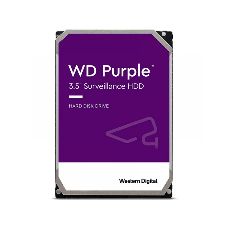 HDD WD HDD 6Tb WesternDigital Purple WD63PURU Разработаны специально для круглосуточной эксплуатации в системах безопасности высокой четкости. При рабочей нагрузке до 180 ТБ/год и поддержке до 64 камер накопители WD Purple являются оптимальным выбором для с