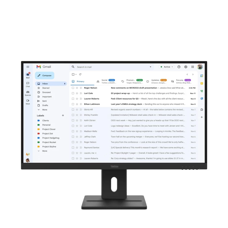 Монитор LENOVO 27.0” LENOVO IPS LED ThinkVision E27-40 Black Borderless (4ms, 1000:1, 300cd, 1920x1080, 178°/178°, Refresh Rate 100Hz, VGA, HDMI, DisplayPort, Speakers 2x2W, Heigh Adjustment, Pivot, VESA)